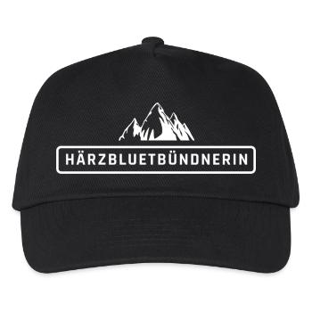 Härzbluetbündnerin Stolze Bündnerin Grisons - Casquette de baseball Enfant - noir - Devant