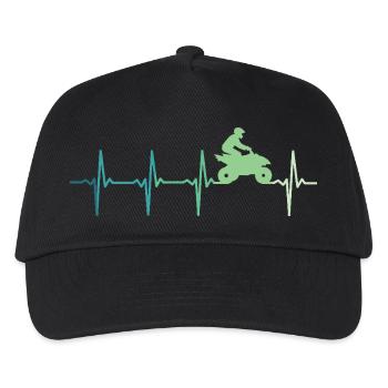 Quad Heartbeat ATV - Kinder Basecap - Schwarz - Vorne