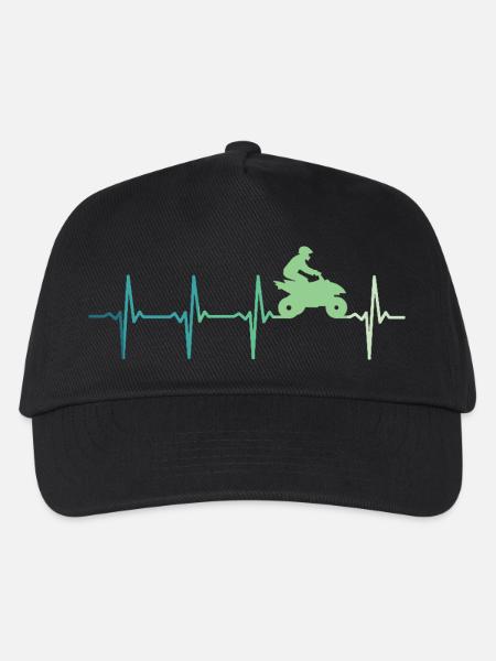 Quad Heartbeat ATV - Kinder Basecap - Schwarz