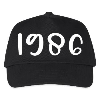 1986 Geburtstag 1986 - Kinder Basecap - Schwarz - Vorne