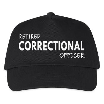 Retired Correctional Officer - Kids’ Baseball Cap - black - Front
