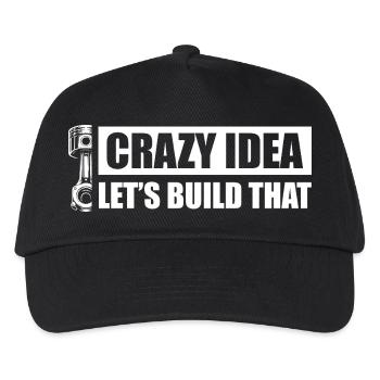 Let's build that Car lover car guy mechanic - Kinder Basecap - Schwarz - Vorne