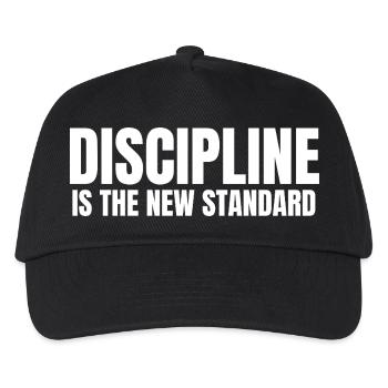 Discipline is the New standard - Kinder Basecap - Schwarz - Vorne