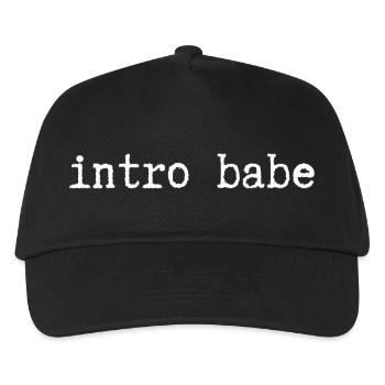 intro babe - Kinder Basecap - Schwarz - Vorne