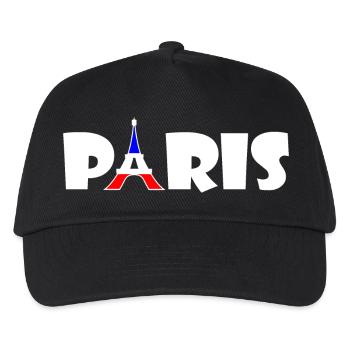 Paris - Kinder Basecap - Schwarz - Vorne