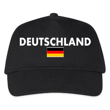 Deutschland - Kinder Basecap - Schwarz - Vorne