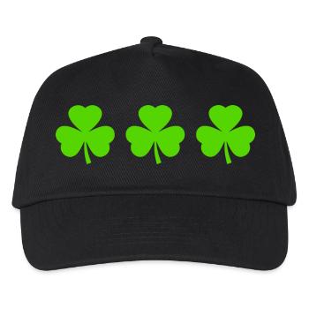 Trèfle d’Irlande Trèfles - Casquette de baseball Enfant - noir - Devant