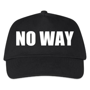 No way - Kids’ Baseball Cap - black - Front