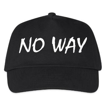No way - Kids’ Baseball Cap - black - Front