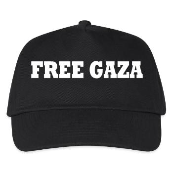 Free gaza - Kinder Basecap - Schwarz - Vorne