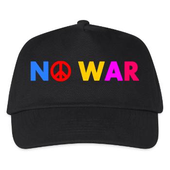 No war - Kids’ Baseball Cap - black - Front