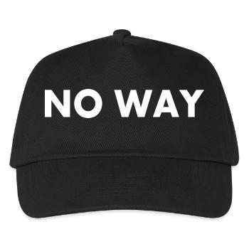 No way - Kids’ Baseball Cap - black - Front