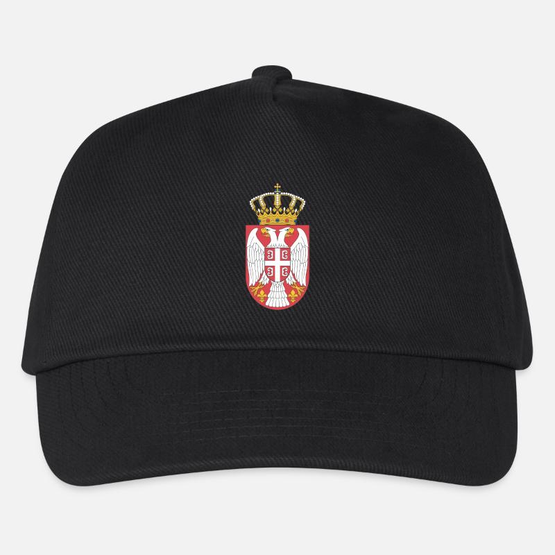 Serbien (Militärwappen) - Kinder Basecap - Schwarz