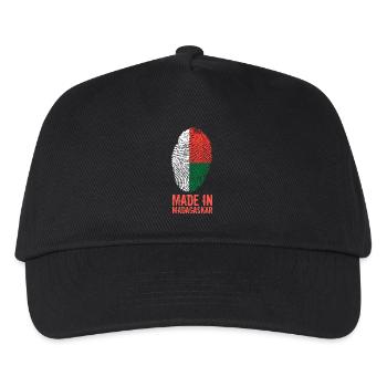 Made In Madagaskar / Madagasikara / Madagascar - Kinder Basecap - Schwarz - Vorne
