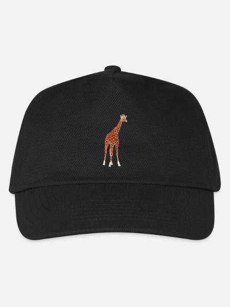 Giraffe - Kinder Basecap - Schwarz