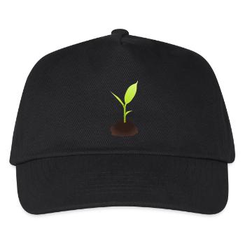 Sprout illustration - Kids’ Baseball Cap - black - Front