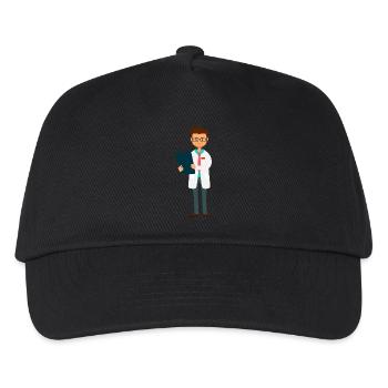 Arzt - Kinder Basecap - Schwarz - Vorne
