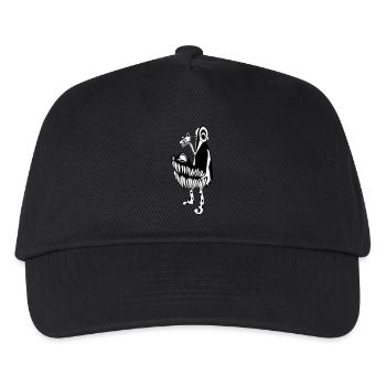 Monster illustration character PUK - Kids’ Baseball Cap - black - Front