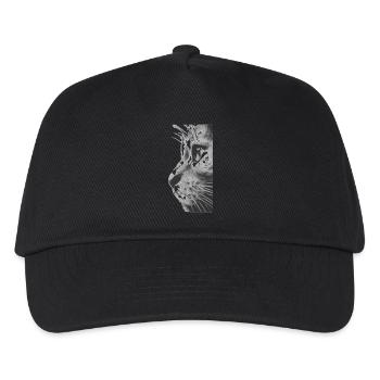 Visage du chat - Casquette de baseball Enfant - noir - Devant