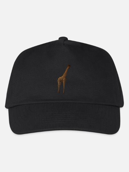Giraffe - Kinder Basecap - Schwarz
