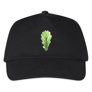 Feuille d'un chêne - Casquette de baseball Enfant - noir - Devant