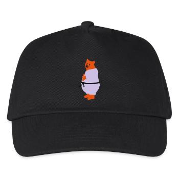 Taekwondo Bär - Kinder Basecap - Schwarz - Vorne