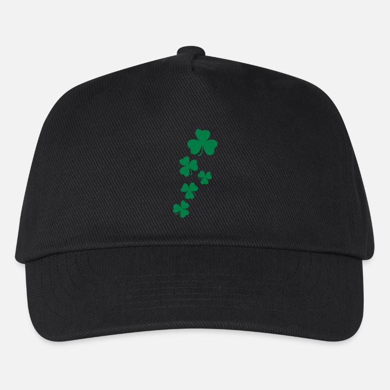 Kleeblatt Kleeblätter St.Patty Tag - Kinder Basecap - Schwarz
