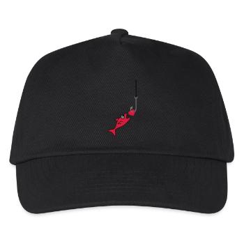 Fishing With Heart - Kinder Basecap - Schwarz - Vorne