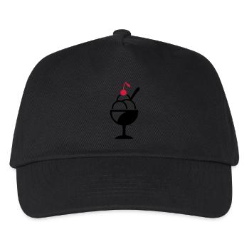 La crème glacée - Casquette de baseball Enfant - noir - Devant