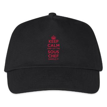 keep calm and let the sous chef handle it - Kinder Basecap - Schwarz - Vorne
