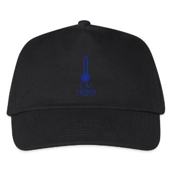 j ai froid thermometre citation - Casquette de baseball Enfant - noir - Devant