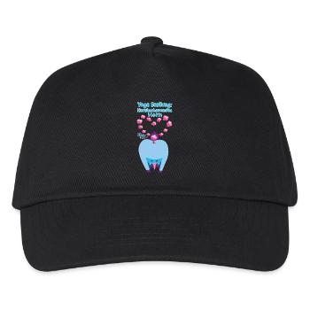 Yoga Stellung Einhorn - Kinder Basecap - Schwarz - Vorne