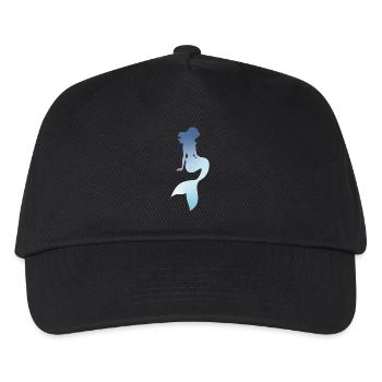 Meerjungfrau - Kinder Basecap - Schwarz - Vorne