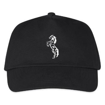 Horse, riding, rider, horses - Kids’ Baseball Cap - black - Front