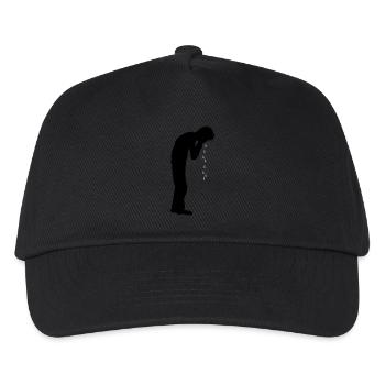 Heulen Tropfen Depression - Kinder Basecap - Schwarz - Vorne