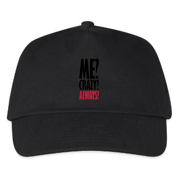 Me Crazy Always - Kinder Basecap - Schwarz - Vorne