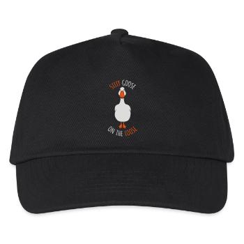 goose on the loose - Kids’ Baseball Cap - black - Front