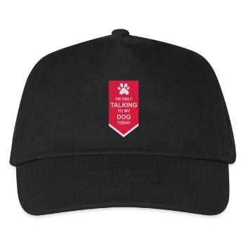 only talking to dog - Kids’ Baseball Cap - black - Front