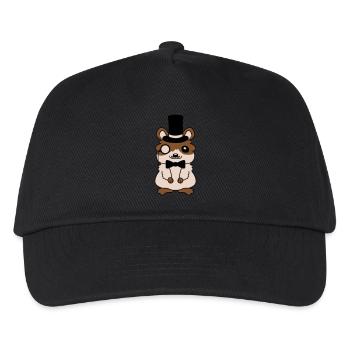 Mr. Hamster Cylinder Hat - Kids’ Baseball Cap - black - Front