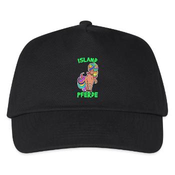 Horses Pony Icelandic Horses Icelandic Quote Horse Fan - Kids’ Baseball Cap - black - Front