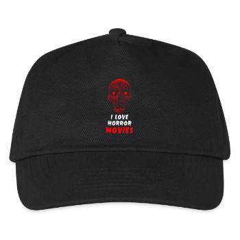 Ich liebe Horrorfilme - Kinder Basecap - Schwarz - Vorne
