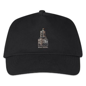 Wartburg, site du patrimoine mondial, Thuringe, Allemagne - Casquette de baseball Enfant - noir - Devant