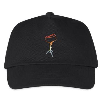 Vintage Trommel - Kinder Basecap - Schwarz - Vorne