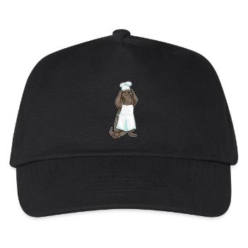 Otter Chef Chef Hat Cooking - Kids’ Baseball Cap - black - Front
