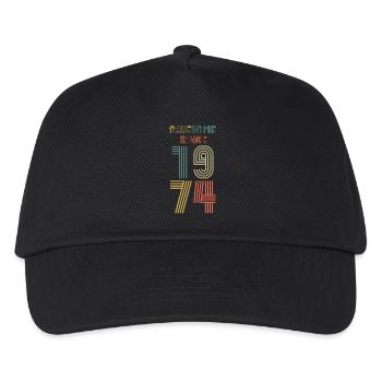 50th birthday 1974 - Kids’ Baseball Cap - black - Front
