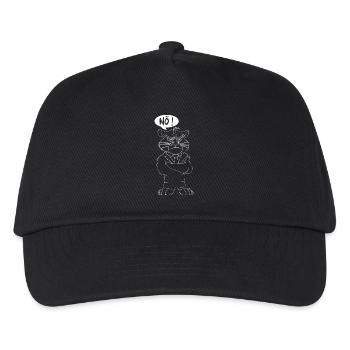 Elegante Bulldogge im Anzug Nein - Kinder Basecap - Schwarz - Vorne