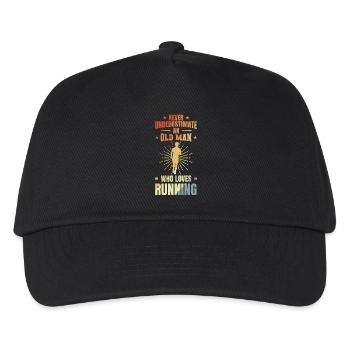Runner Grandfather - Kids’ Baseball Cap - black - Front