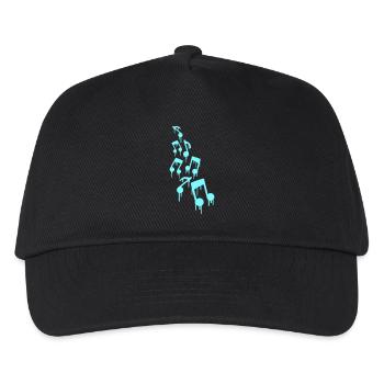 Music Sheet Music Cool Graffiti Drop Spray Sheet Music - Kids’ Baseball Cap - black - Front