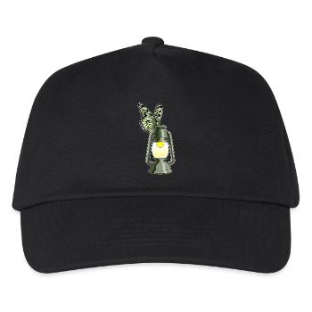Schmetterling Laterne - Kinder Basecap - Schwarz - Vorne