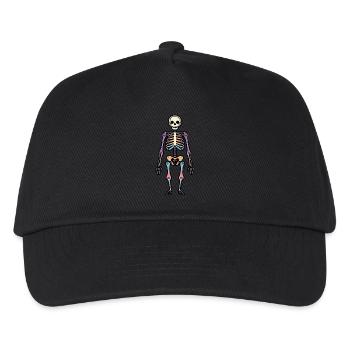 Skeleton Funny Halloween Funny - Kids’ Baseball Cap - black - Front